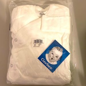 Gerber Kimono Style Snap Shirts, Size 0-3 Months